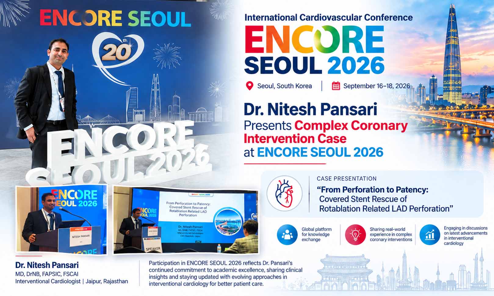 Dr. Nitesh Pansari at ENCORE SEOUL 2026
